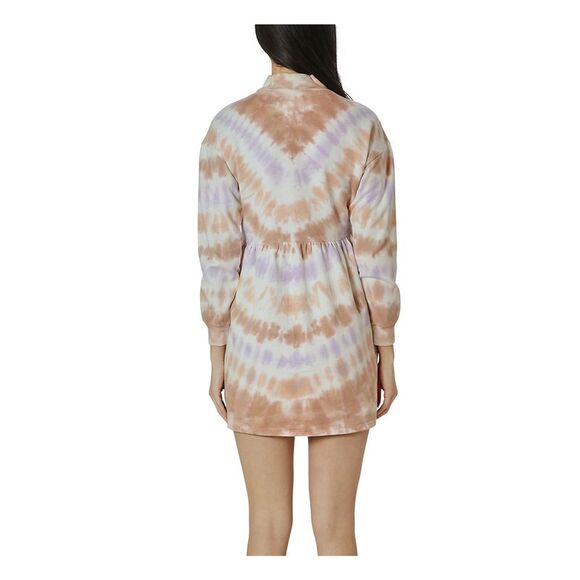 ULTRA FLIRT Womens Purple Mock Neck Tie Dye Mini Shift Dress XL - Picture 2 of 2